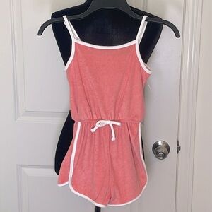 NWT SO Coral Towel Terry Romper w/Adjustable Straps Size S (7) NWT